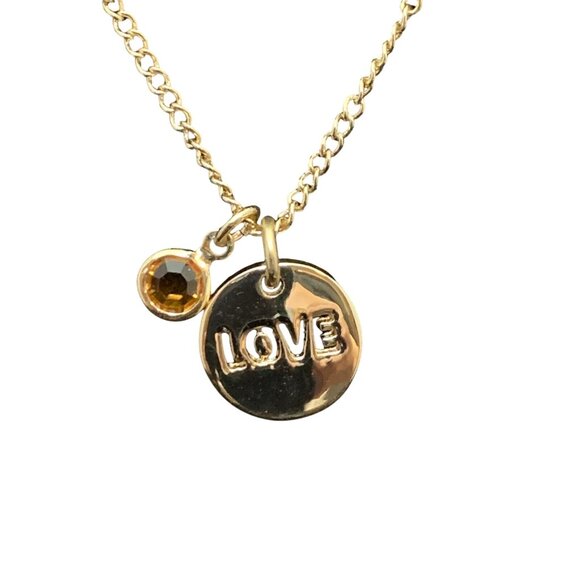 Avon Jewelry - Avon Birthstone Color Love Necklace November (1689)